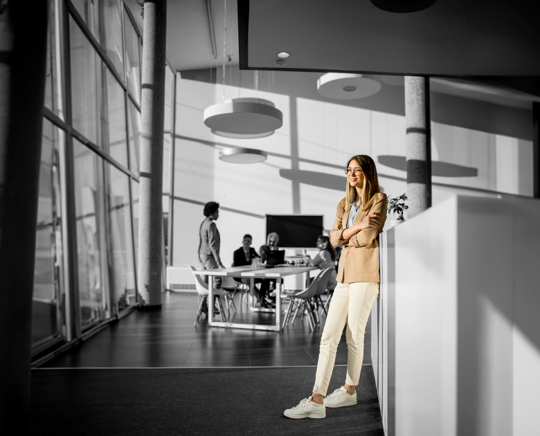 Main Image of woman looking outside - Office space